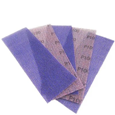 Fogli abrasivi in rete abrasiva ceramica viola – Polvere di grana ceramica-Abrasivi in rete senza polvere di ceramica